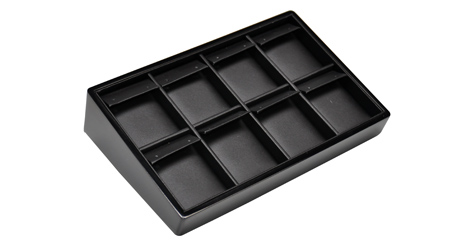 Bellaire Stackable Angled Flap Earring Tray Black